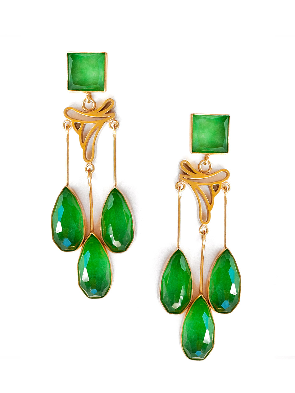 Golden Jade Chandeliers